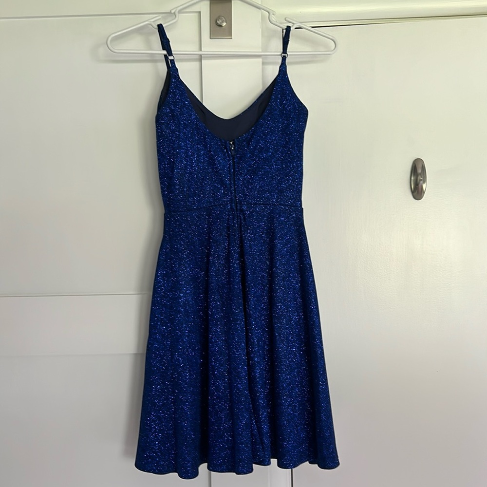 Royal Blue Sparkly Homecoming/Formal Dress (City Vibe, Size 0) - Picture 4 of 6